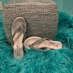 Silver/ Rhinestone Sandals